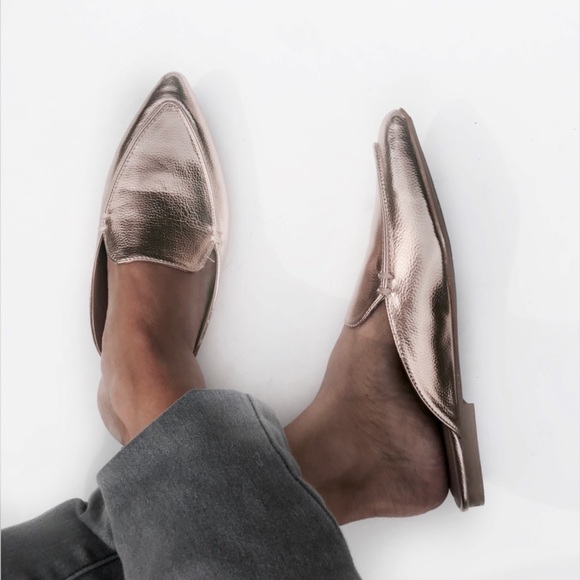 NIB Esprit rose gold Mules - Picture 7 of 8